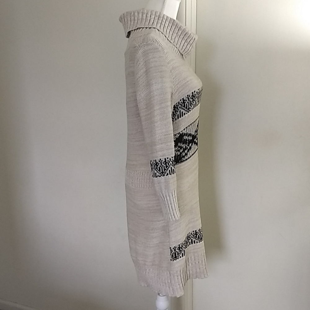 Maurices Aztec Cowl Neck Sweater Dress, Medium - Picture 2 of 8